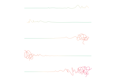 Bir dizi el çizimi çizgileri. vektör illüstrasyonu