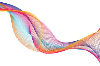 Dalga çizgileri ve dalgalarla soyut bir arkaplan. vektör illüstrasyonu