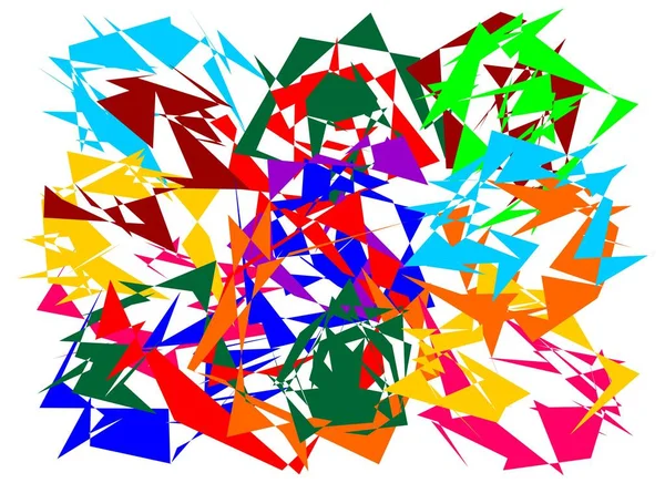 Абстрактный Фон Красочными Треугольниками — стоковый вектор