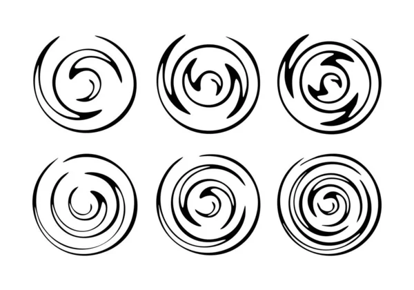 Remolino Espiral Vector Ilustración — Vector de stock
