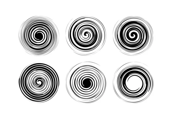 Líneas Circulares Remolino Fondo Vector Abstracto — Archivo Imágenes Vectoriales