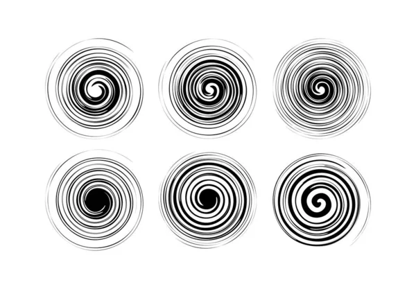 Fondo Abstracto Con Círculos Espiral — Vector de stock