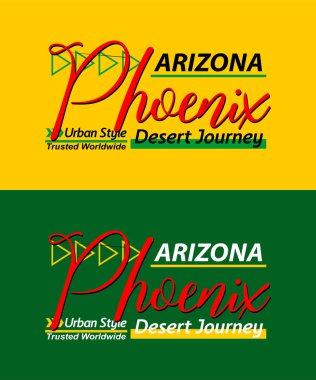 Phoenix şehir yazı karakteri üst düzey vintage, grafik tasarım, slogan t-shirt, tipografi, vektör illüstrasyonu, tişörtlerdeki baskılar vs..