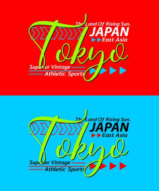 Tokyo şehir yazı tipi üstün vintage, grafik tasarım, slogan t-shirt, tipografi, vektör illüstrasyonu, t-shirtlerdeki baskılar vs..