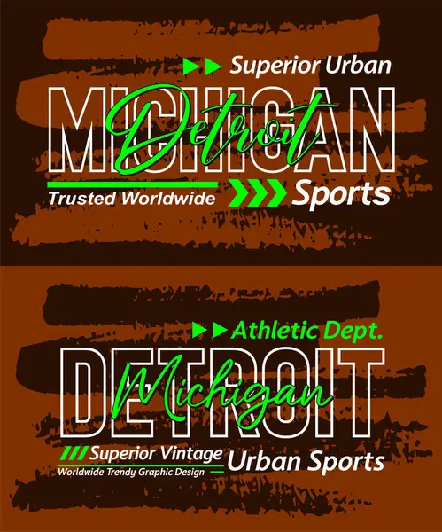 Detroit Michigan şehir yazı tipi grunge üstün vintage, grafik tasarım, slogan t-shirt, tipografi, vektör illüstrasyon, tişörtler vs..