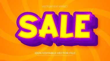 İndirimli metin efekti sarı ve mor gradyan modern komedi tarzı