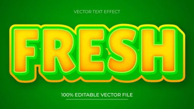 Banner ve Poster Başlığı Düzenlenebilir Yazı Taze Metin Efekti