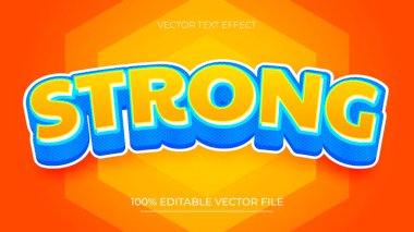 Modern eğilim tarzında güçlü düzenlenebilir metin efekti