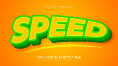 Hız 3B düzenlenebilir metin etkisi