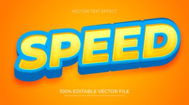 Hız 3B düzenlenebilir metin etkisi