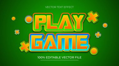 Oyun düzenlenebilir metin efektlerini mutlu ve çocuk temalı çal