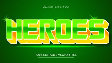 Neon yeşil renk tarzıyla zafer oyunu düzenlenebilir metin efekti