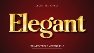 Lüks Zarif Vektör Tamamen Düzenlenebilir Akıllı Nesne Metin Efekti