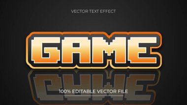 Piksel Oyun düzenlenebilir metin efekti şablonu