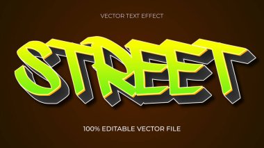 Sokak graffiti düzenlenebilir metin efekti biçimi