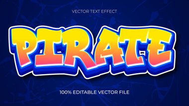 Korsan metin efekti düzenlenebilir sprey ve grafiti boya tarzı