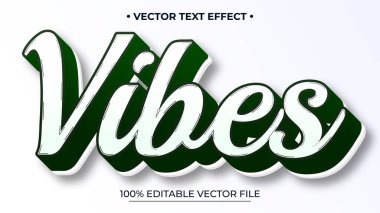 Düzenlenebilir metin biçimi etkisi Vibes metni grunge minimalist biçim temasıName