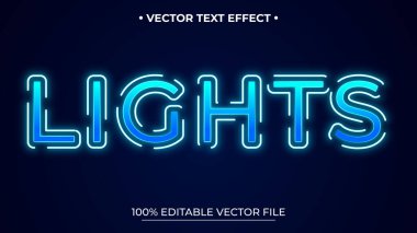 Parlayan Neon metin efekti Karanlıkta parlar