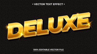 3d Gold metin efekti düzenlenebilir metin efekti