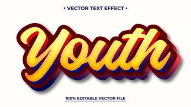 Düzenlenebilir Retro Kalın Metin Efekti Harf Grafik Biçimi