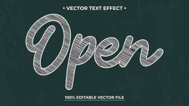 Tebeşir metin efekti, düzenlenebilir karatahta ve Cafe metin biçimi