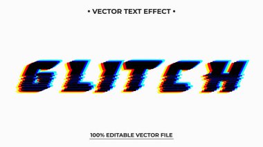 Arıza metin efekti neon biçimi düzenlenebilir metin efekti