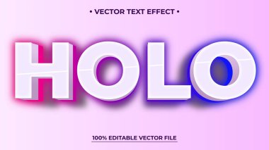 Düzenlenebilir 3B Metin Efekti Mokup Parlak Grafik Biçimi