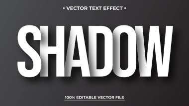 Üst üste binen gölge metin efekti Düzenlenebilir yazı tipi biçimi
