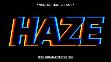 Arıza metin efekti neon biçimi düzenlenebilir metin efekti