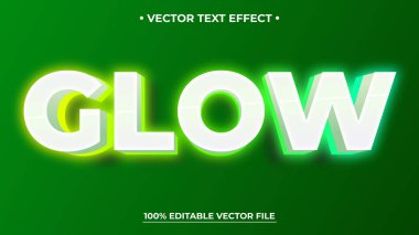 Düzenlenebilir 3B Metin Efekti Mokup Parlak Grafik Biçimi