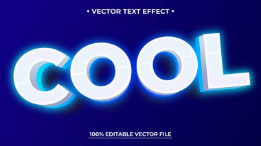 Düzenlenebilir 3B Metin Efekti Mokup Parlak Grafik Biçimi