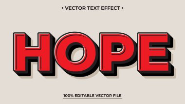 Kırmızı retro klasik metin efekti, düzenlenebilir metin efekti