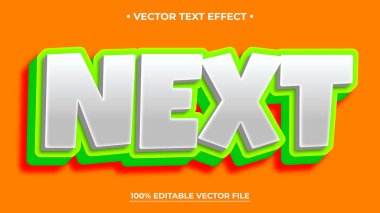 Sonraki düzenlenebilir metin efekti tasarım vektörleri Modern düzenlenebilir metin efekti tasarımı düzenlenebilir metin biçimi efektleri