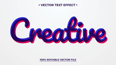 Yazı tipi düzenlenebilir yazı tipi işaretleyici biçiminde yaratıcı metin efekti