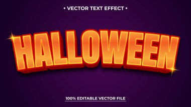 Cadılar Bayramı metni, Cadılar Bayramı tarzı düzenlenebilir metin efekti mor dokulu arkaplan üzerinde