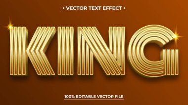 Lüks metin efekti Kral lüks düzenlenebilir metin efekti biçimi