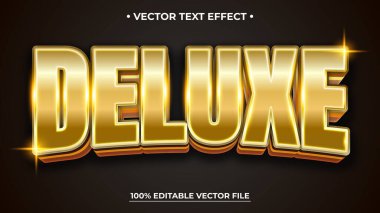 Düzenlenebilir metin tarzı efekti Deluxe Lüks Altın metin biçimi temasıName