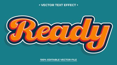 Retro vintage düzenlenebilir metin efektini hazırla