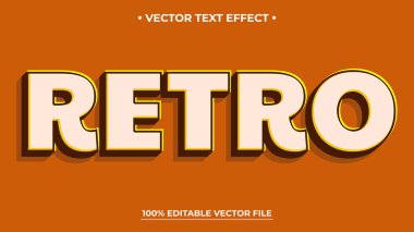 Retro Düzenlenebilir Metin Efekti, Klasik Vintage Metin Biçimi