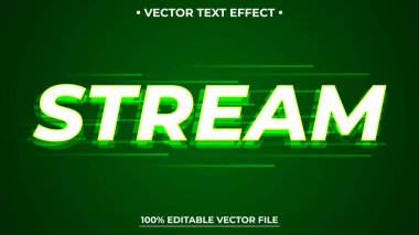 Gelecekçi yeşil ışık düzenlenebilir metin efekti düzenlenebilir yazı tipi vektör dosyası