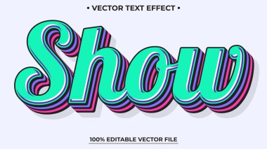 Metin biçimi temalı düzenlenebilir metin efektini göster.