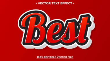 En iyi 3d düzenlenebilir metin efekti, Kırmızı Düzenlenebilir metin efekti