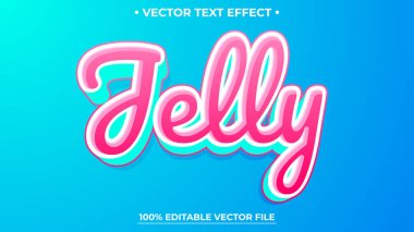 Düzenlenebilir metin efekti Jelly 3d şablon biçimi