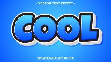 Cool 3d düzenlenebilir metin efekti, Mavi Düzenlenebilir metin efekti