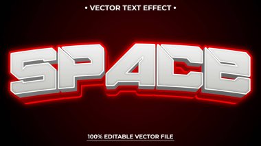 Dijital teknoloji teması için 3d düzenlenebilir metin efekti