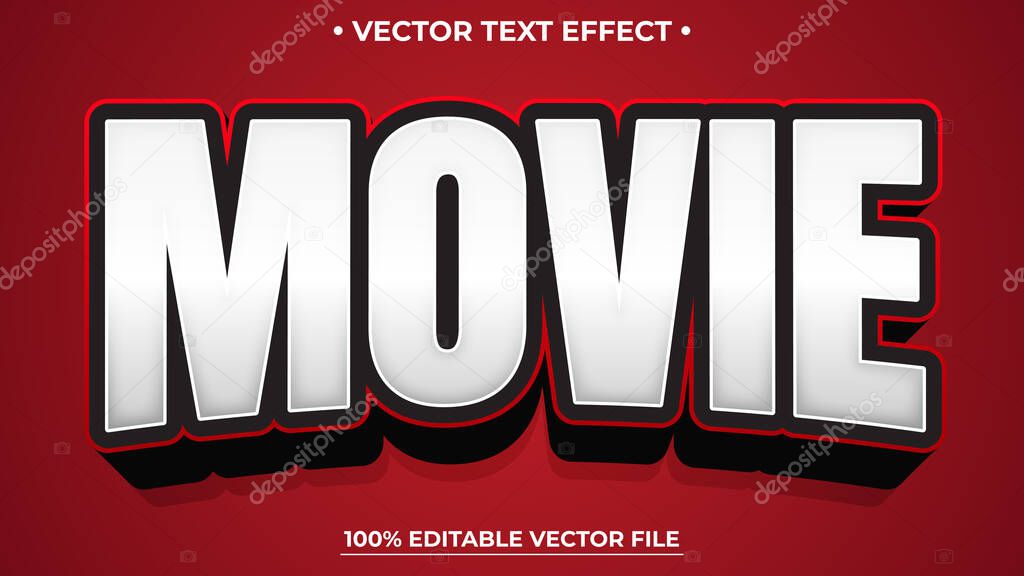 Movie Gaming Esport style text effect, Editable text effect