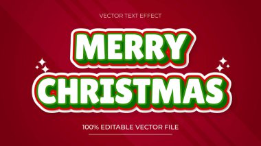 Noel Metni Efekti Mutlu Noeller 3D metin efekti ve düzenlenebilir metin efekti