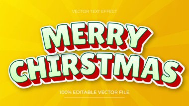 Noel Metni Efekti Mutlu Noeller Düzenlenebilir Metin Efekti Düz Gradyan Biçimi