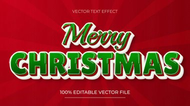 Noel Metni Efekti Mutlu Noeller Düzenlenebilir Metin Efekti Kabartma Gradyan Biçimi