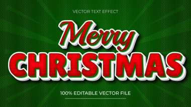 Yeşil arkaplan üzerinde düzenlenebilir metin efekti